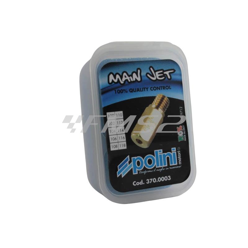 Kit 10 getti massimo keihin dal 100 al 118 (Polini), ricambio 3700003