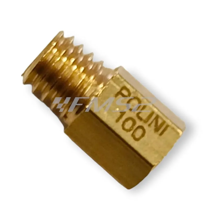 Getto massimo Polini per carburatori Mikuni numero 100, ricambio 3801100
