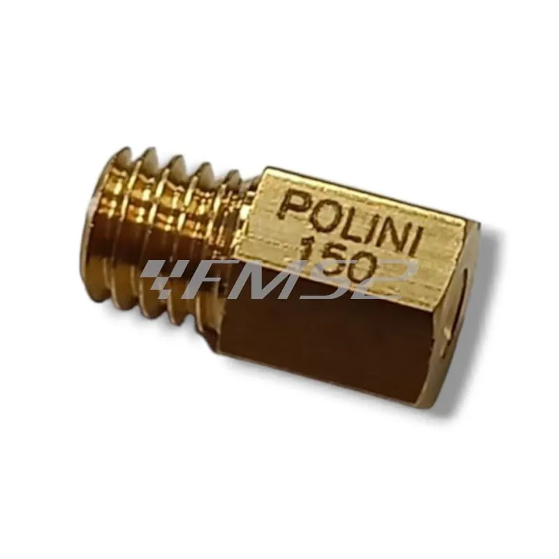 Getto massimo Polini per carburatore Mikuni con numero 150, ricambio 3801150