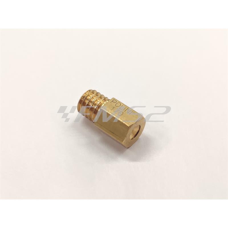 Getto massimo Polini per carburatori Mikuni con misura 170, ricambio 3801170