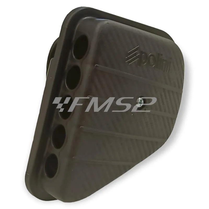 Scatola filtro aria girata thor Polini per carburatori PWK 24,26,28 e 30 completa di raccordo in alluminio e beccucci per regolare la carburazione, ricambio 928465014