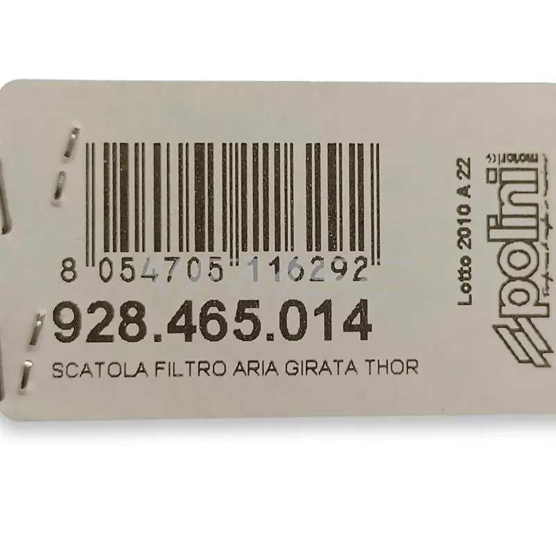 Scatola filtro aria girata thor Polini per carburatori PWK 24,26,28 e 30 completa di raccordo in alluminio e beccucci per regolare la carburazione, ricambio 928465014