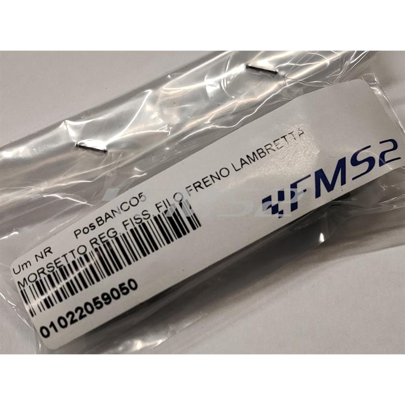 Morsetto reg. fiss. filo freno lambretta, ricambio 01022059050