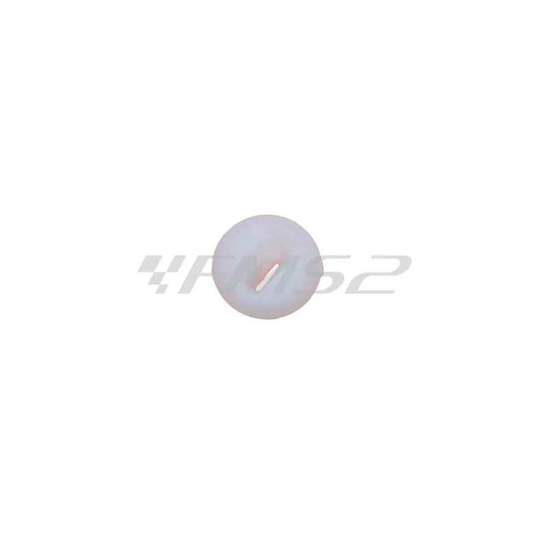 278VM074B Boccola in nylon bianco per cerniera sportello laterale Vespa 50-125 Primavera-125 ET3