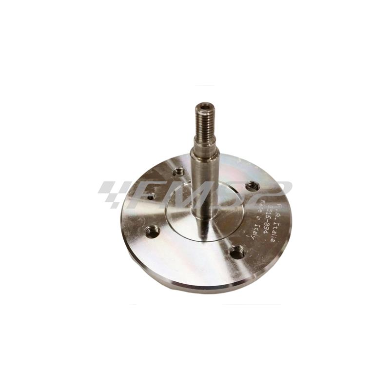 Albero asse ruota anteriore porta tamburo flangiato per Piaggio Vespa 50 R,L,N, ricambio 45534902