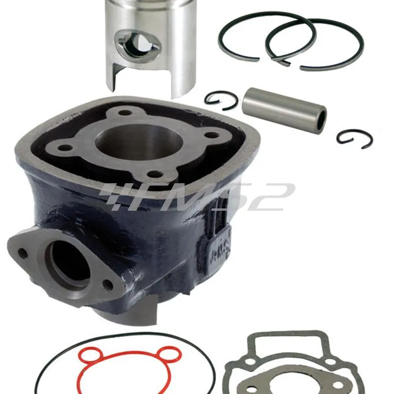 Motore gruppo termico RMS blu line con diametro 40 mm (cilindrata 50 cc) senza testa per scooter con motore Piaggio e raffreddamento a liquido, ricambio 100080021