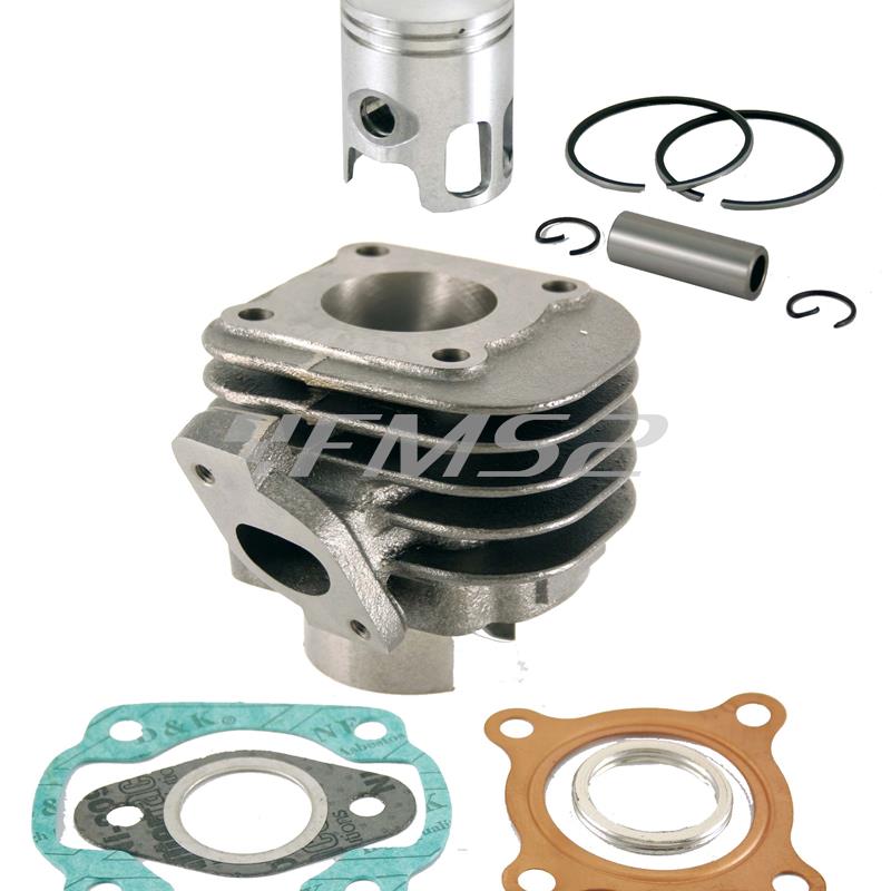 Motore gruppo termico tipo originale, senza testa e diametro 40, kit cilindro e pistone Minarelli aria orizzontale, ricambio 100080030