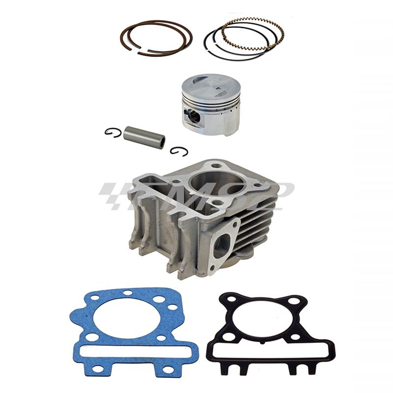 Motore gruppo termico Kit cilindro completo RMS per scooter Piaggio 4t 50cc, ricambio 100080101