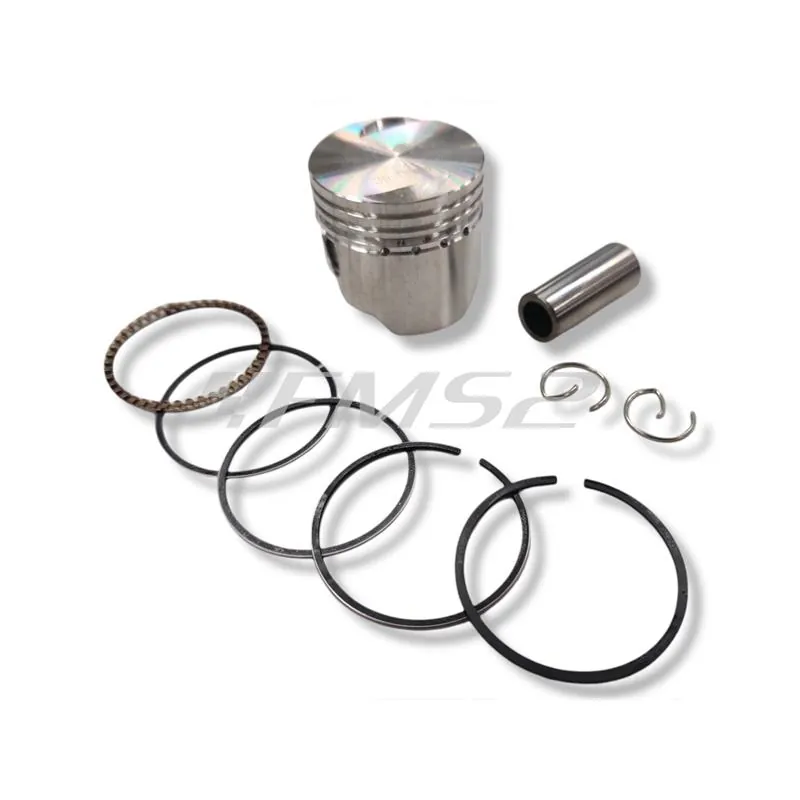 Pistone completo RMS per scooter Piaggio 50 cc 4 tempi con diametro 39 mm e spinotto 12 mm, ricambio 100090101
