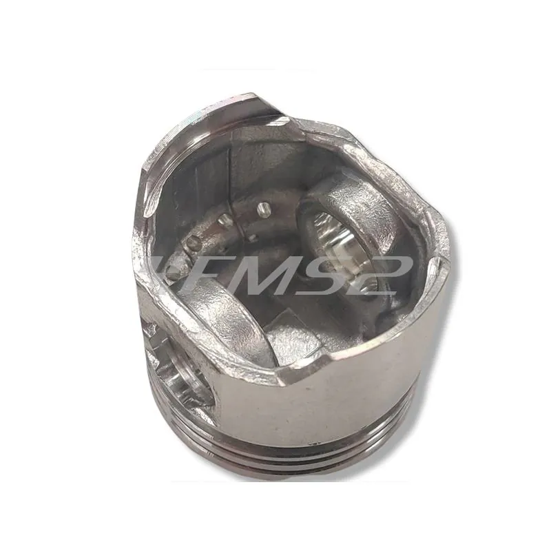 Pistone completo RMS per scooter Piaggio 50 cc 4 tempi con diametro 39 mm e spinotto 12 mm, ricambio 100090101