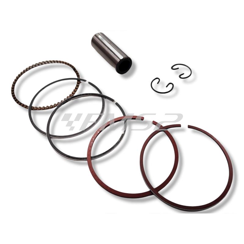 Pistone completo RMS per maxi scooter Kymco 125 cc 4 tempi con diametro 52,4 mm, ricambio 100090390