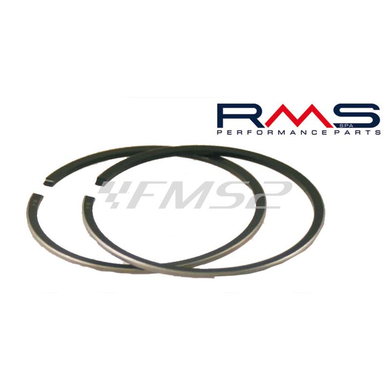 Fasce elastiche pistone RMS diametro 47,4 mm come ricambi per il pistone RMS Piaggio e Minarelli con codice 100090214 e codice 100090, ricambio 100100214