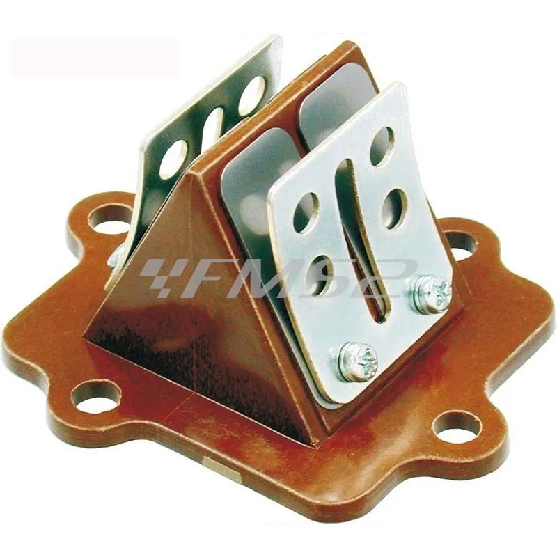 Valvola pacco lamellare RMS completo di lamelle in acciaio spessore da 0,15 mm per scooter 50 con motore Minarelli orizzontale aria e liquido, ricambio 100560020