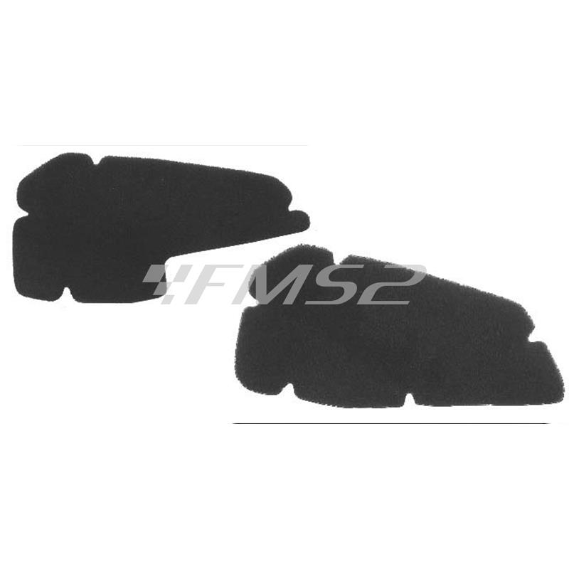 Filtro aria in spugna RMS di colore nero (2 pz.) per maxi scooter Piaggio Hexagon 125-150-180 r.o. 434363+434364, ricambio 100600470