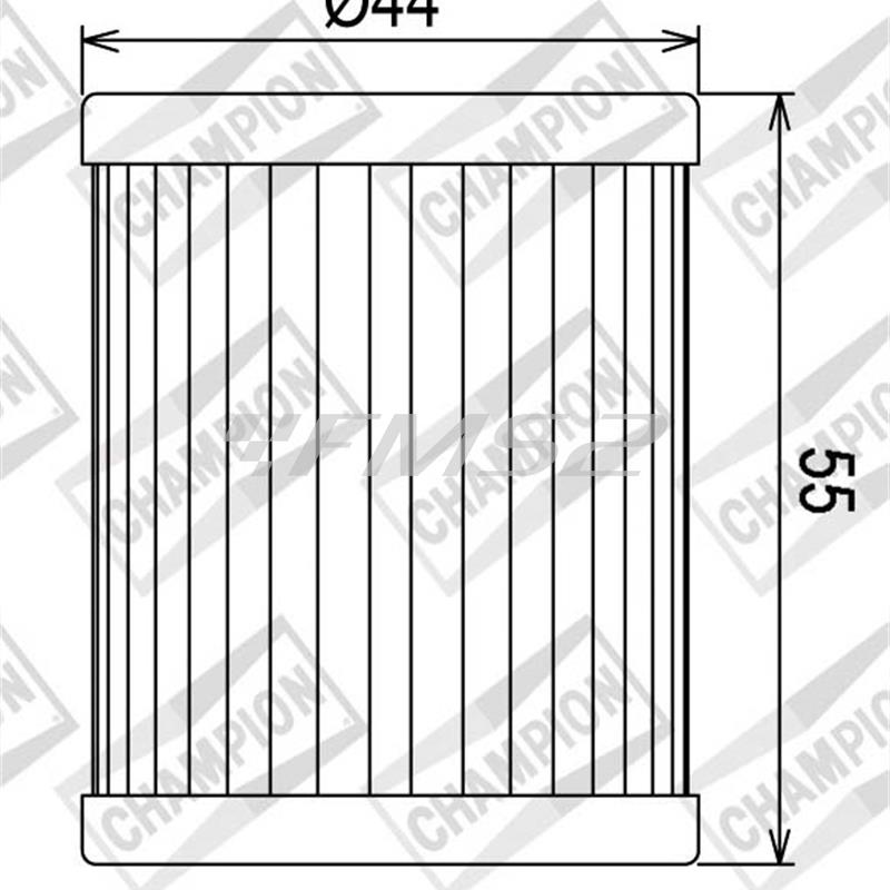 Filtro olio motore Champion f032 per maxi scooter Suzuki Burgman e Yamaha Majesty 400 4t, ricambio 100609055