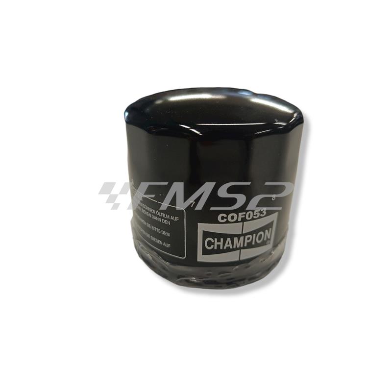 Filtro olio Champion COF053 per maxi moto Ducati, Cagiva e Gilera, ricambio 100609105