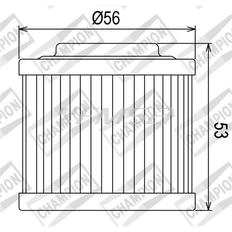 Filtro Olio Champion codice COF051 per maxi moto BMW  F650 - Aprilia - Ktm, ricambio 100609205