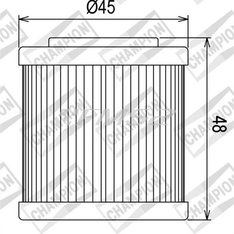 Filtro olio Champion cof054 husquarna  te tc 410-610, ricambio 100609225