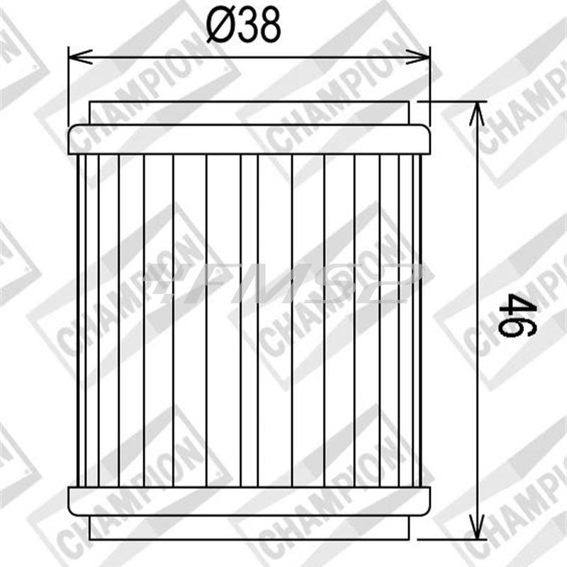 Filtro olio motore Champion codice COF041 per maxi scooter Yamaha x max e x city 125 cc, ricambio 100609385