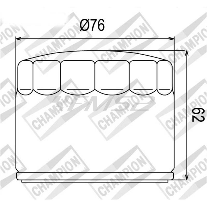 Filtro olio cof060 bmw s1000rr, ricambio 100609695