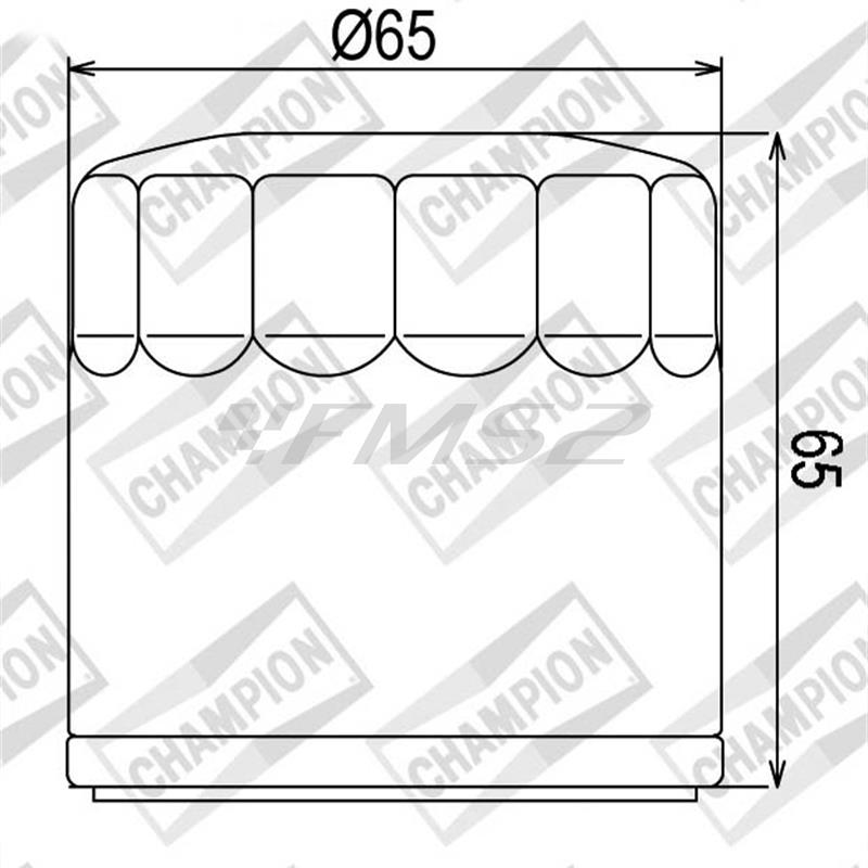 Filtro olio motore codice COF453 per maxi moto Benelli 900, ricambio 100609765