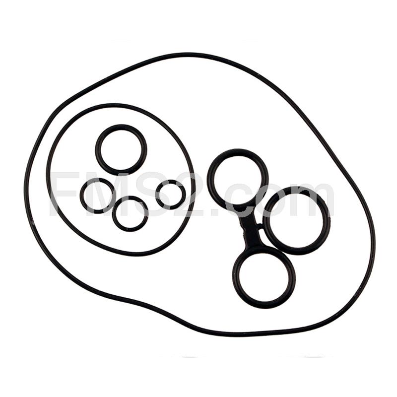 Kit anelli o-ring per motore Piaggio vespa serie px 125 - 150 - 200 composto da 7 pezzi, ricambio 100709030