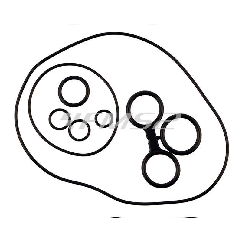 Kit anelli o-ring per motore Piaggio vespa serie px 125 - 150 - 200 composto da 7 pezzi, ricambio 100709030