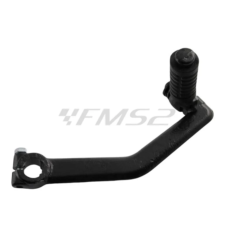 121530040 Pedale messa in moto RMS in metallo di colore nero per scooter e maxi scooter con motore Piaggio Gilera 2t - sim. 286214