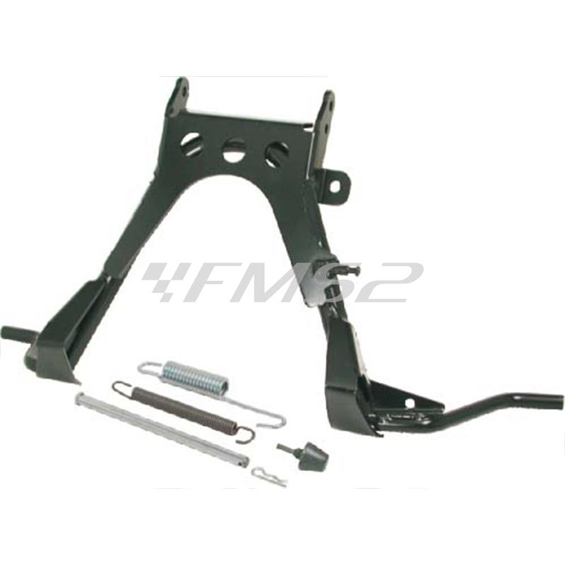 Cavalletto centrale RMS completo di molle-perno e gommino battuta per scooter 50 Aprilia SR 50 di tech iniezione prodotti dal 2000 al 2003 c, ricambio 121610060