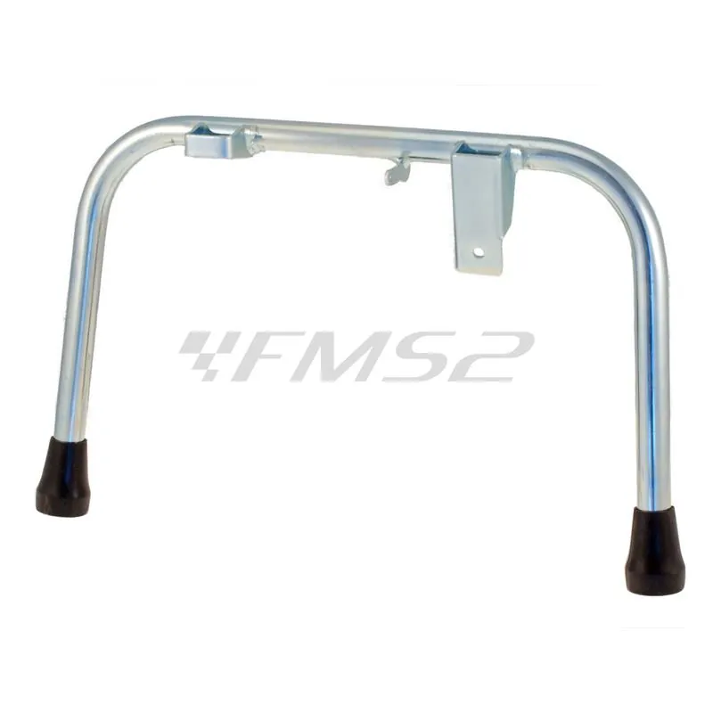 Cavalletto centrale cromato RMS per Piaggio vespa PX 125, 150, 200 cc completo di gommini terminali, ricambio 121610372