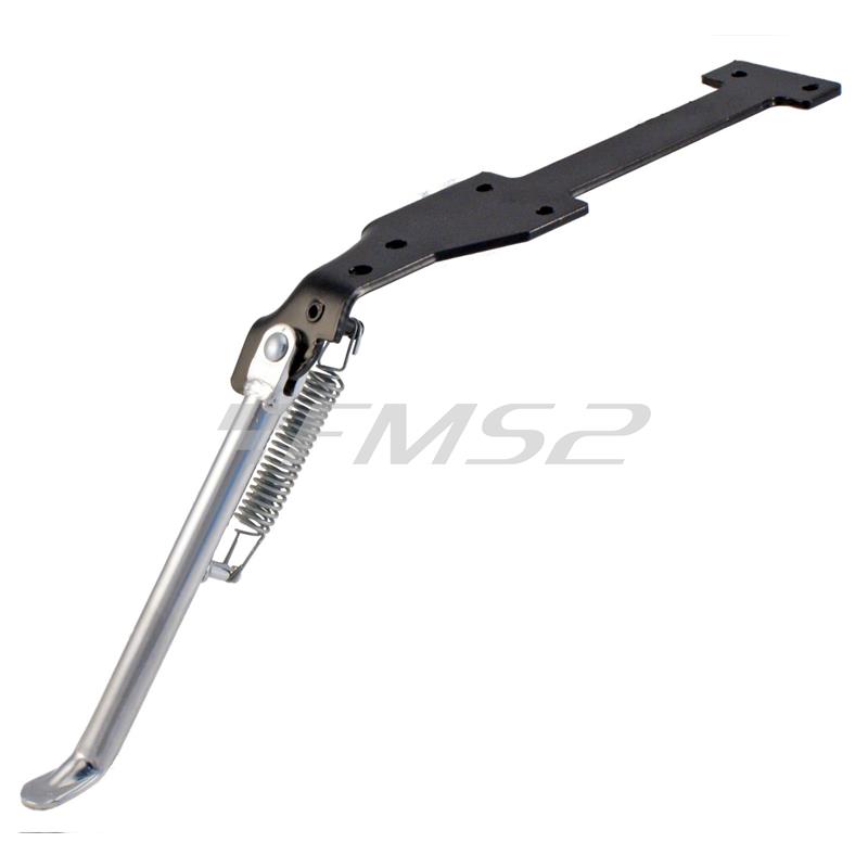 Cavalletto laterale cromato RMS con doppia molla per Piaggio Vespa PX 125, 150 e 200 cc tutte le versioni, ricambio 121630491