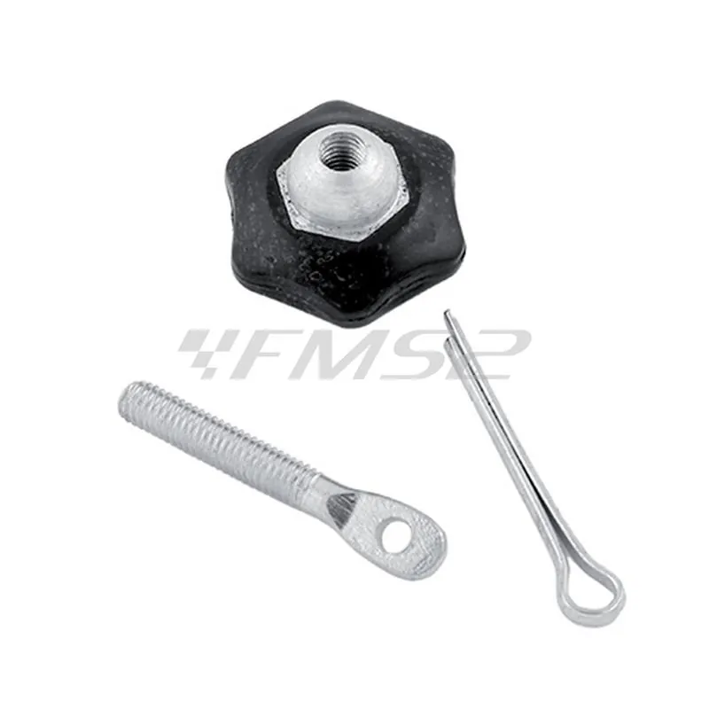 Pomello chiusura tappo benzina completo di perno e coppiglia per Piaggio vespa tutti i modelli fino al 1986, ricambio 121650063