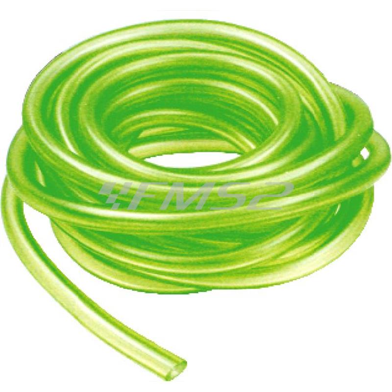 Tubo olio miscelatore RMS in gomma di colore verde con misura 2,5mm x 5mm e lunghezza 1 metro, ricambio 121690080