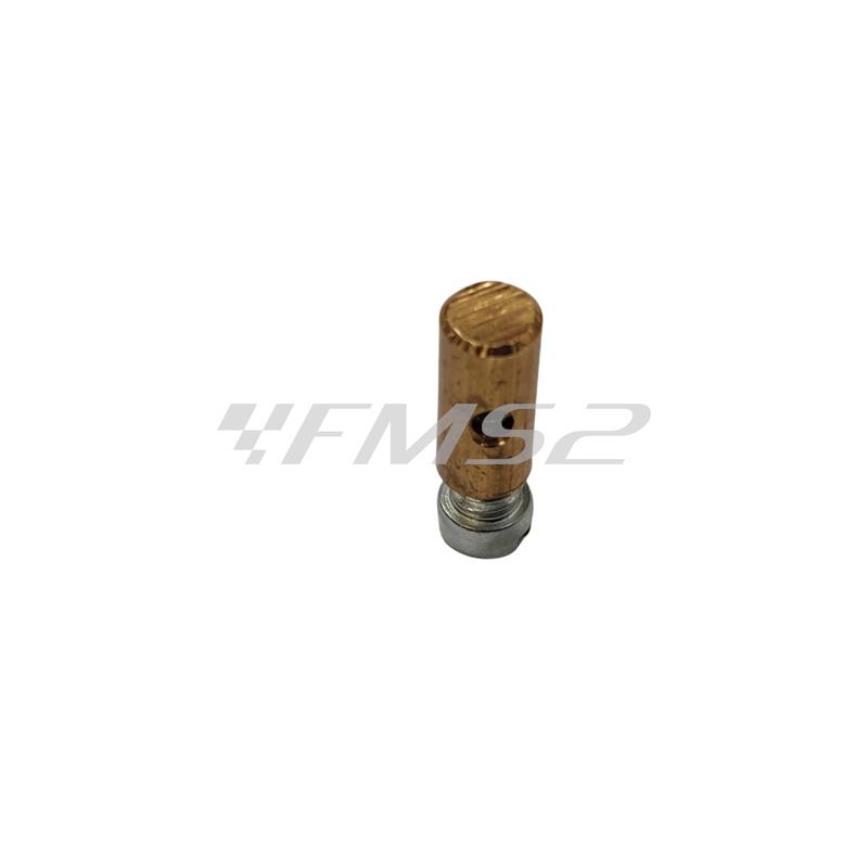 Morsetto RMS cilindrico per fissaggio filo gas sul carburatore Piaggio Vespa 50-125 Primavera-125 ET3-PK50-PK125, ricambio 121858060