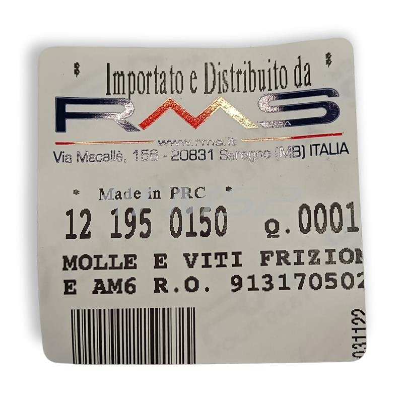 Molle e viti frizione am6, ricambio 121950150