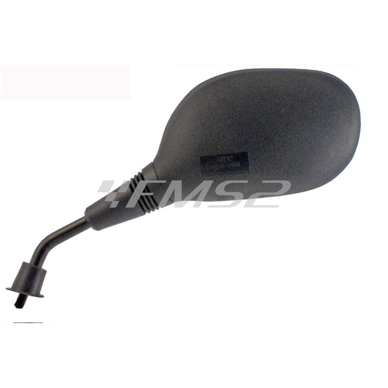 Specchietto retrovisore sinistro nero MBK Yamaha 50, ricambio 122760030