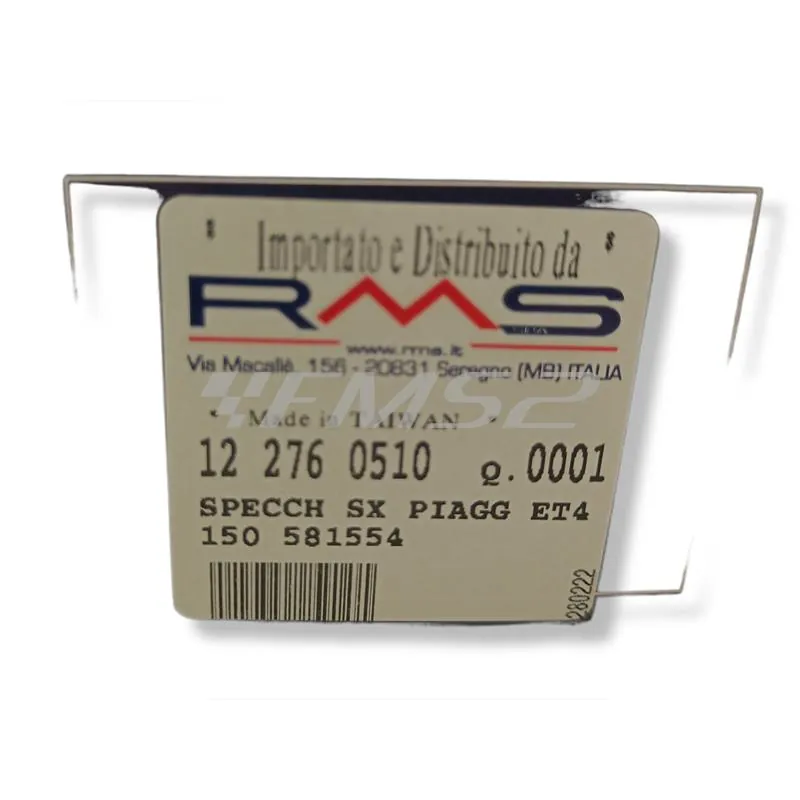 Specchio sx piaggo et2 50  et4 125 tipo originale , ricambio 122760510