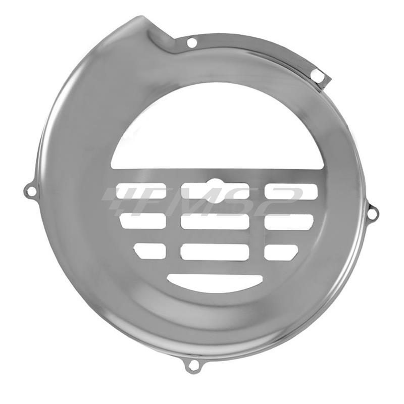 Coperchio copri ventola di raffreddamento volano RMS in metallo cromato argento per Piaggio Vespa PK50-PK50s-PK50xl-PK50rush-PK50n-PK50fl, ricambio 142580090