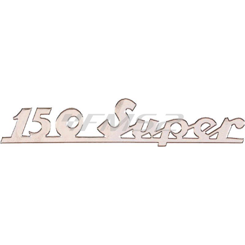 Targhetta 150 super in alluminio per Vespa, ricambio 142720280