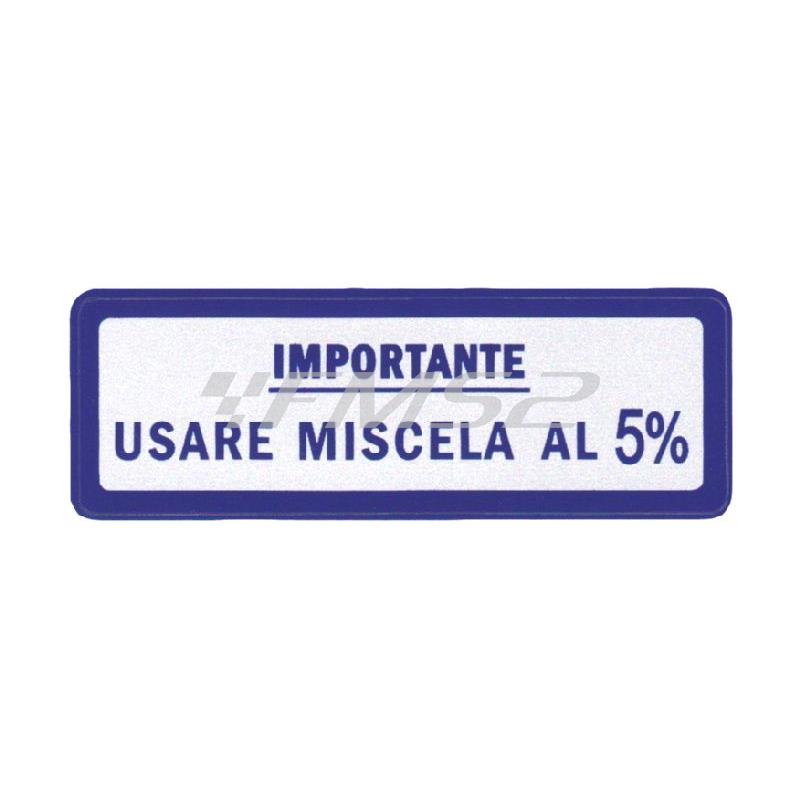 Conf 10 targ grandi miscela 5%, ricambio 142720490