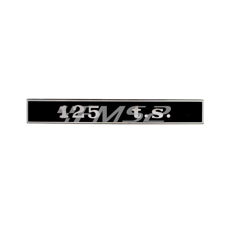 Targhetta posteriore rettangolare per Piaggio Vespa 125 t.s., ricambio 142721020