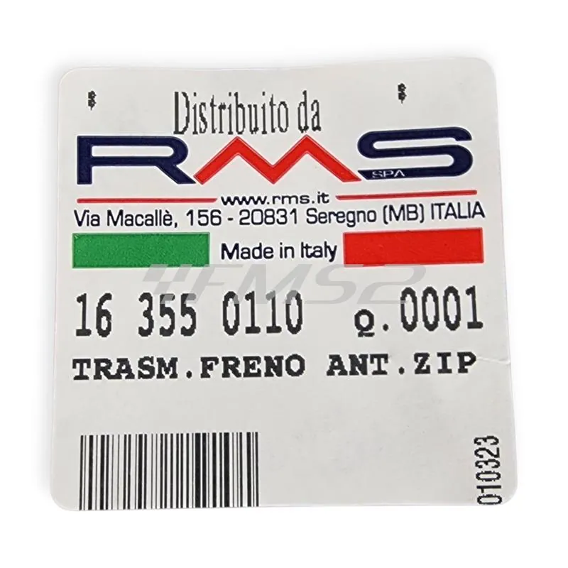 163550110 Trasmissione completa freno anteriore scooter Piaggio zip prima serie con freno anteriore a tamburo