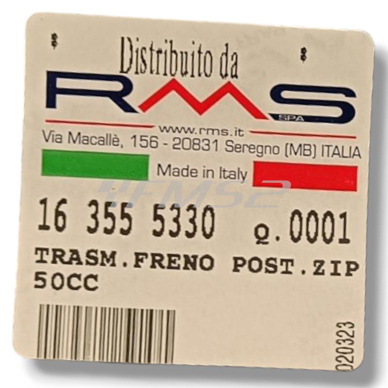 Trasmissione freno posteriore zip 50cc, ricambio 163555330
