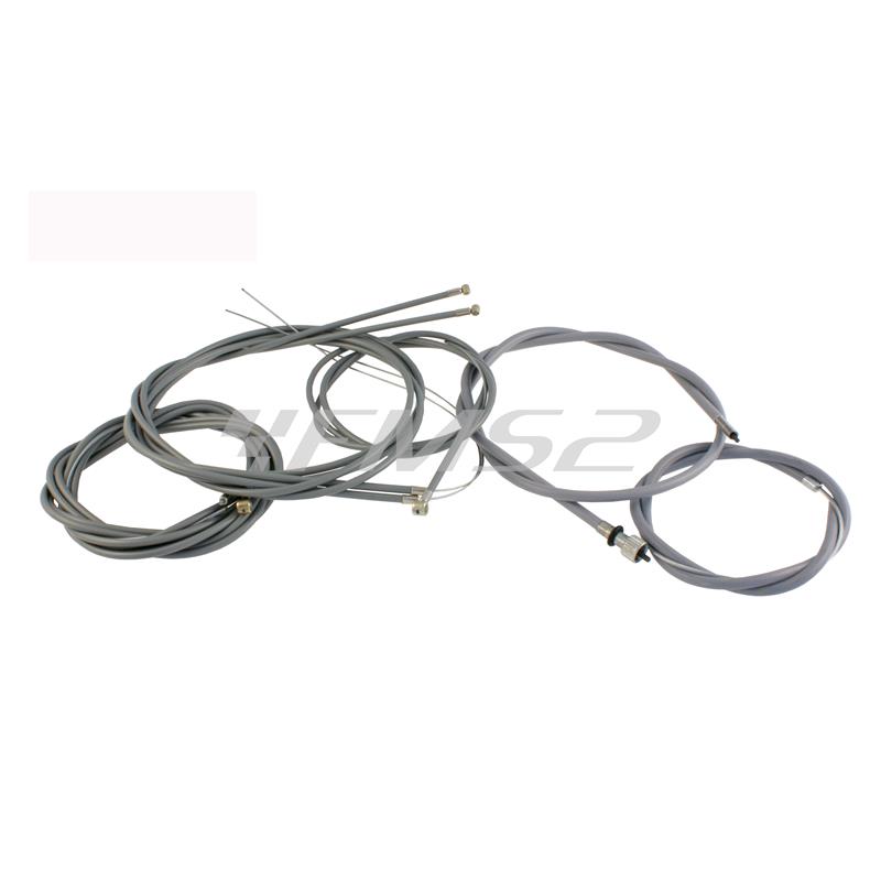 Kit trasmissioni completa RMS per Piaggio Vespa 50 Special con guaine normali, ricambio 163620220