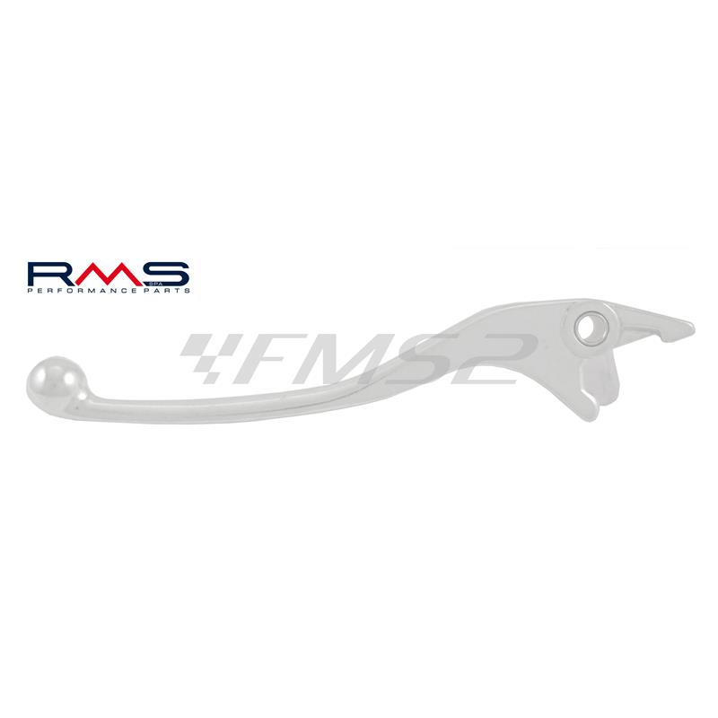 184100611 Leva freno posteriore sinistra RMS per freno a disco in alluminio  di colore argento cromato per maxi scooter Honda sh 125-150-300, ricambio  184100611