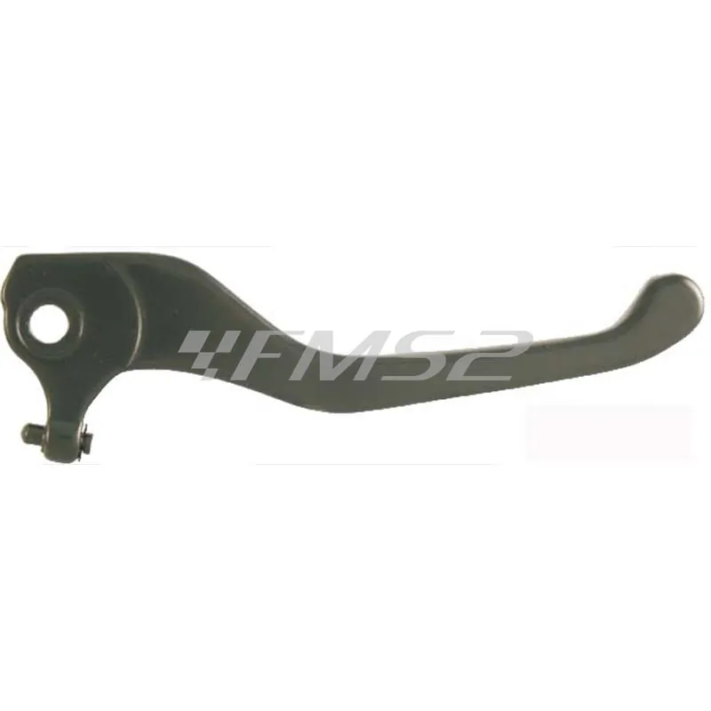 Leva freno destra RMS in alluminio nero per scooter Mbk e Yamaha Booster e Bw's prodotti dal 1999 fino al 2001, ricambio 184120471