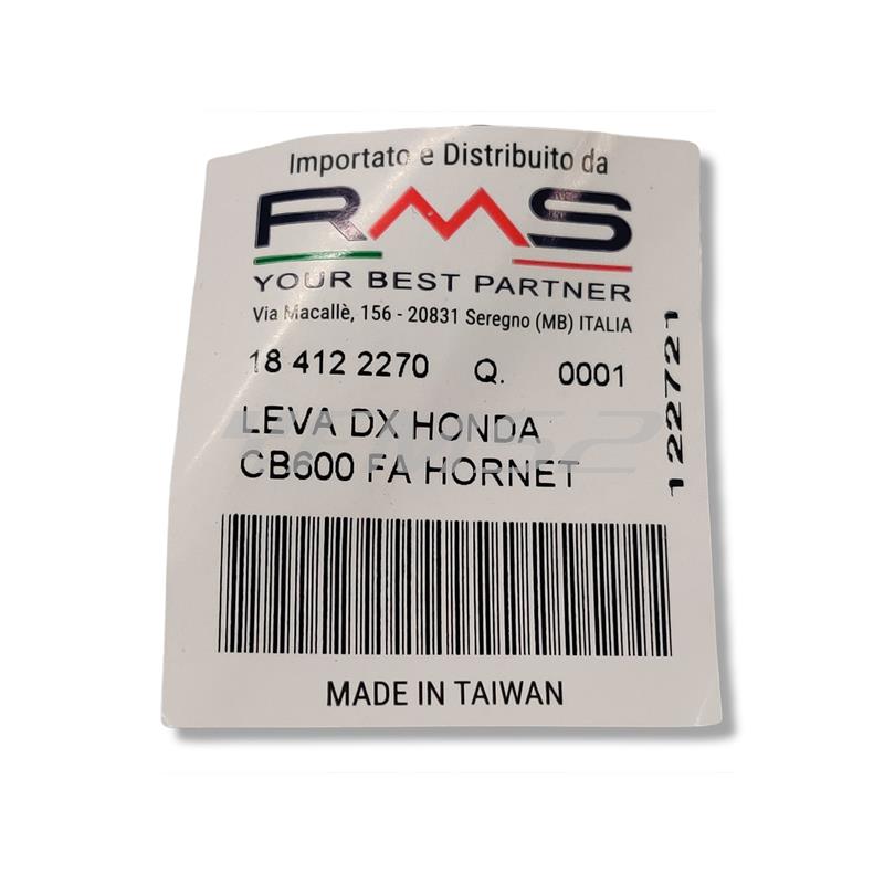 Leva dx honda cb600 fa hornet, ricambio 184122270