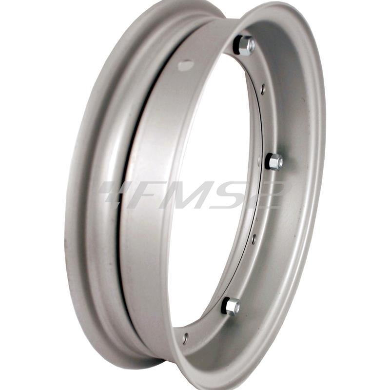 Cerchio RMS cromato 3.00-3.50-10 per Vespa 50 Special - 125 primavera - ET3 - PX - PK, ricambio 225000016