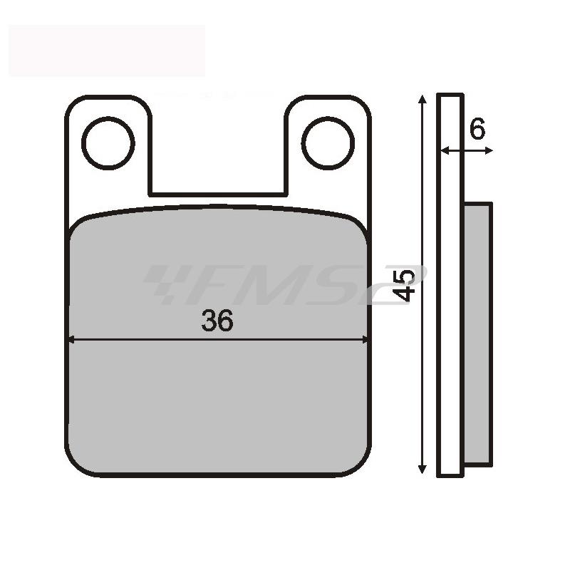 Pastiglie freno RMS (pasticche), ricambio 225100080
