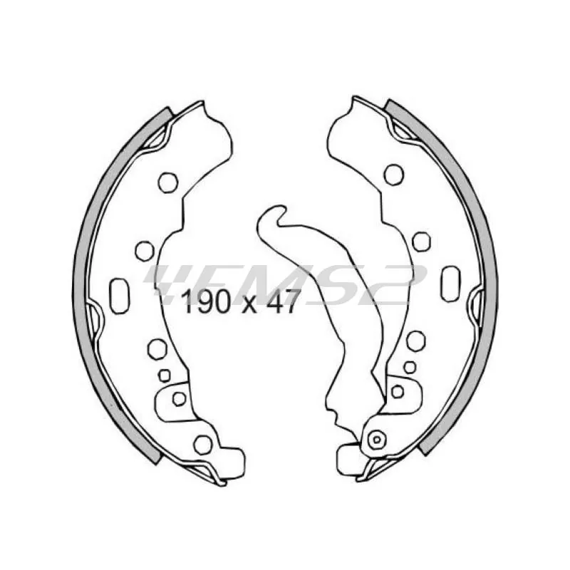 Serie ganasce ape tm 703, codice 225120260